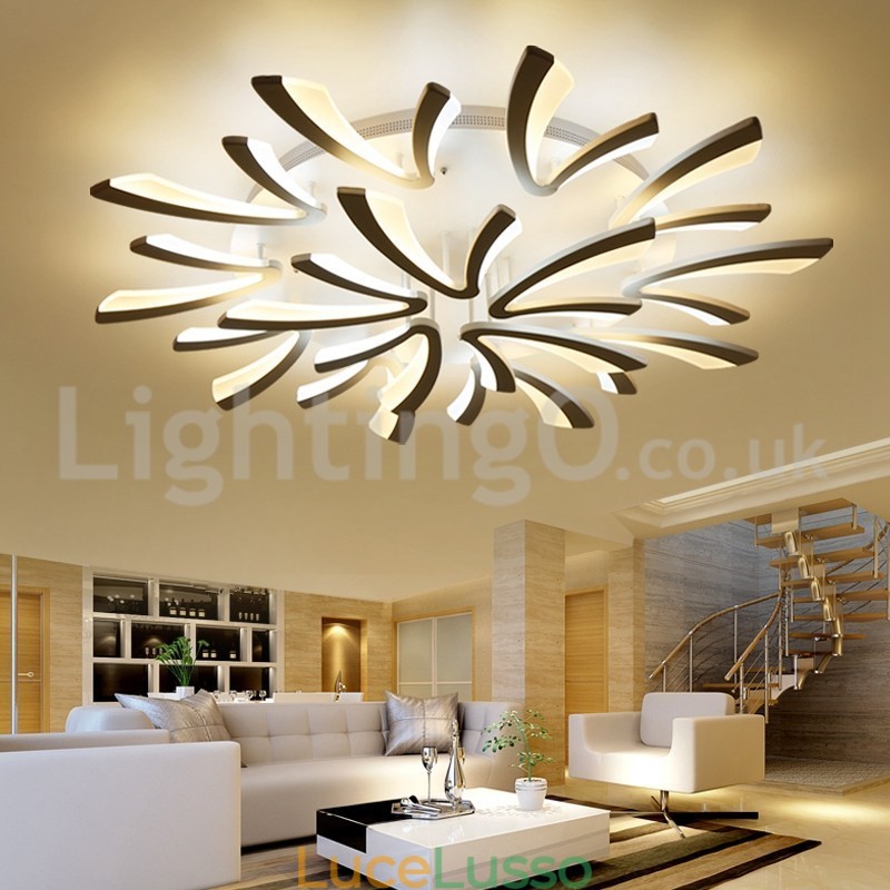 Personalità 15 luci eleganti moderne plafoniere da soffitto a filo