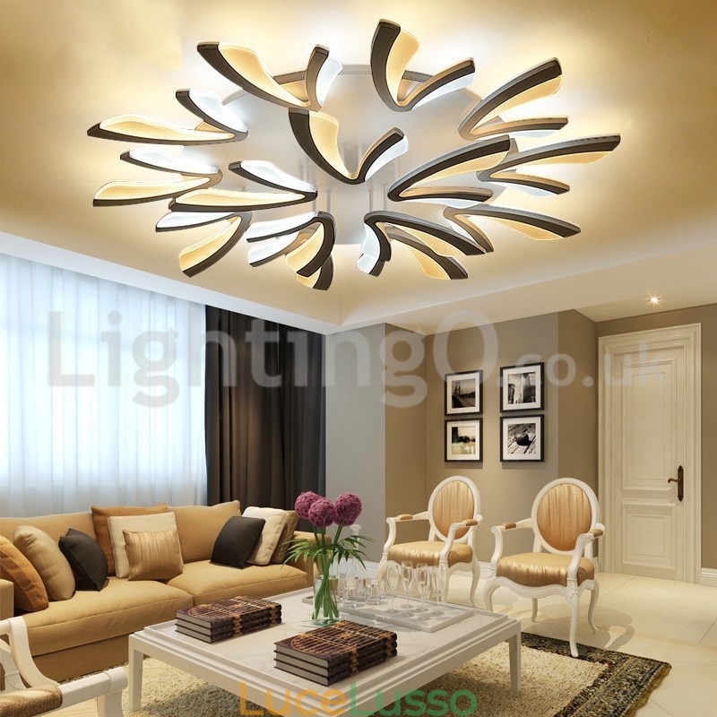 Personalità 15 luci eleganti moderne plafoniere da soffitto a filo