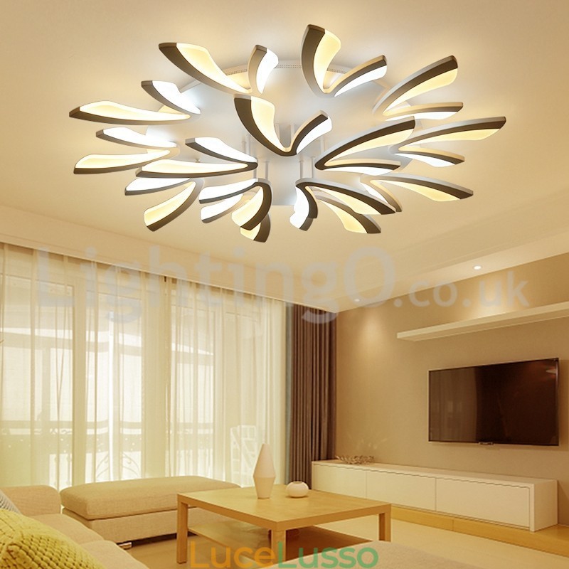 Personalità 15 luci eleganti moderne plafoniere da soffitto a filo