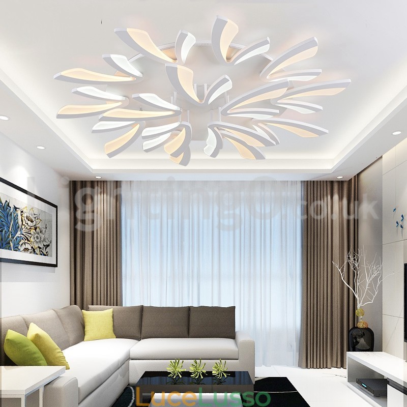 Personalità 15 luci eleganti moderne plafoniere da soffitto a filo