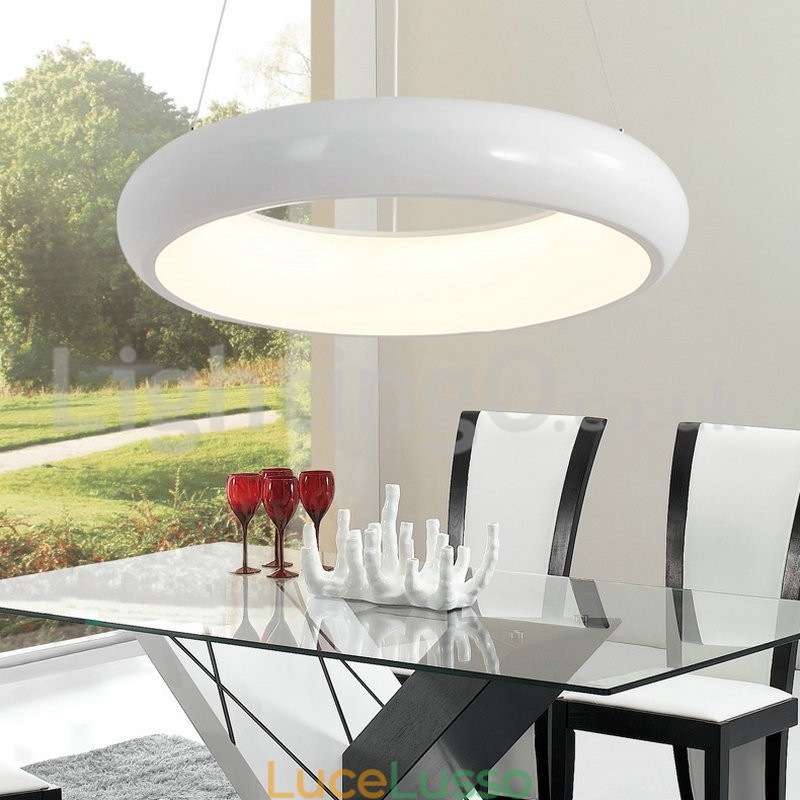 Lampada a sospensione rotonda moderna