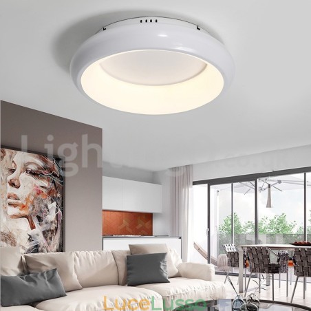 Moderne luci da soffitto rotonde montate a filo Moderne luci da soffitto rotonde montate a filo