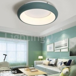 Moderne luci da soffitto rotonde montate a filo