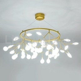 Lampadario di lusso postmoderno rotondo Fireflies