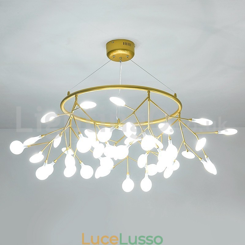 Lampadario di lusso postmoderno rotondo Fireflies
