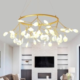 Lampadario di lusso postmoderno rotondo Fireflies