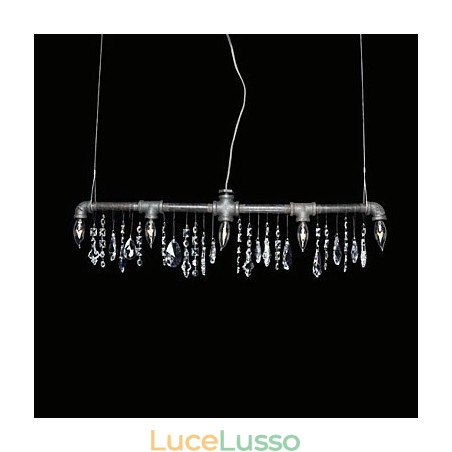 Lampadario creativo in stile nordamericano a 5 luci con design a tubi Lampadario creativo in stile nordamericano a 5 luci con design a tubi