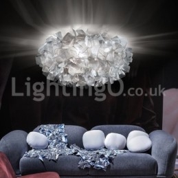 Moderna fonte di luce, luci da soffitto a filo con commutazione a tre colori