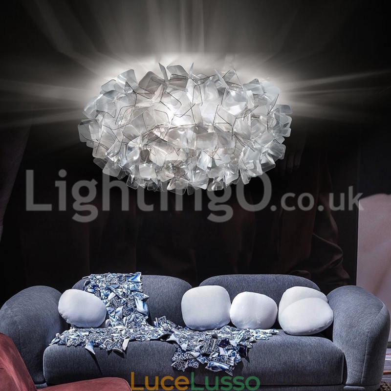 Moderna fonte di luce, luci da soffitto a filo con commutazione a tre colori