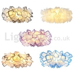 Moderna fonte di luce, luci da soffitto a filo con commutazione a tre colori