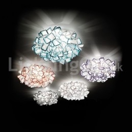 Moderna fonte di luce, luci da soffitto a filo con commutazione a tre colori
