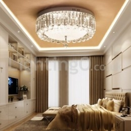 Moderne luci da soffitto rotonde in cristallo a filo