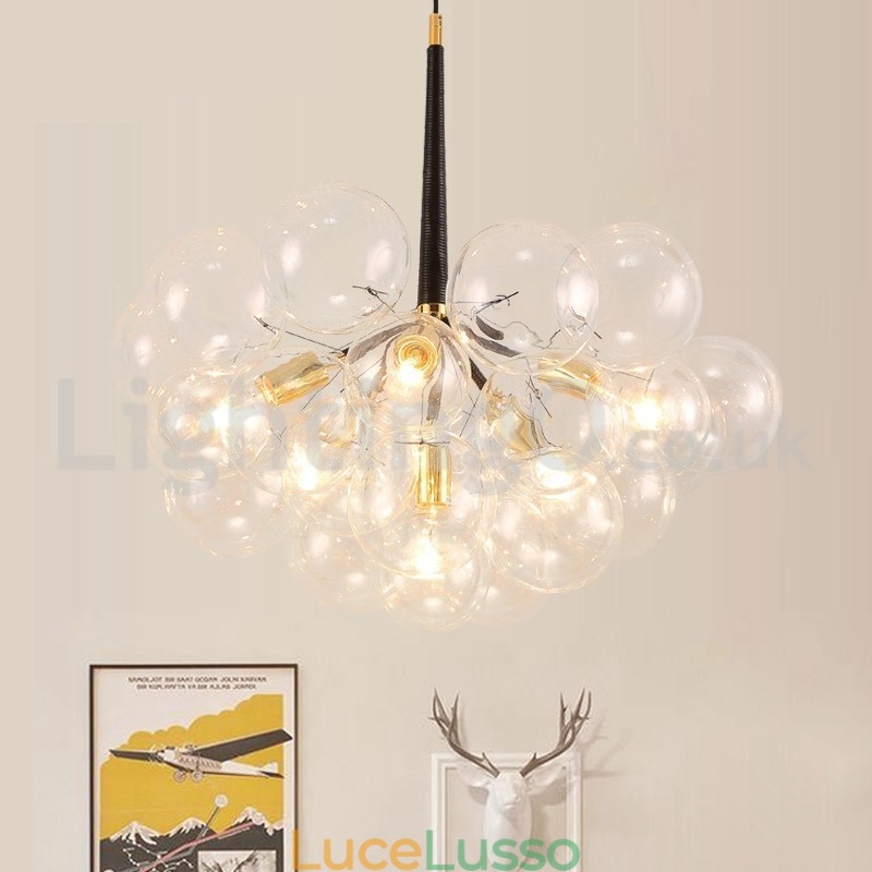 Lampada a sospensione moderna a forma di palla di bolla