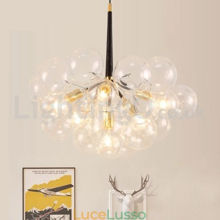 Lampada a sospensione moderna a forma di palla di bolla Lampada a sospensione moderna a forma di palla di bolla