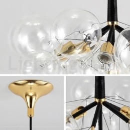 Lampada a sospensione moderna a forma di palla di bolla