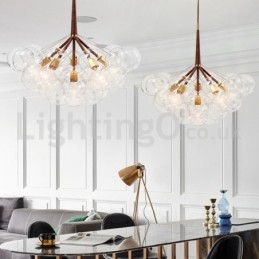 Lampada a sospensione moderna a forma di palla di bolla