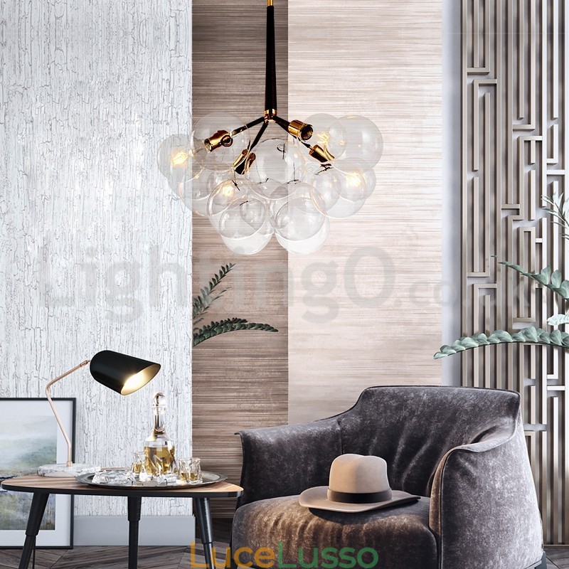 Lampada a sospensione moderna a forma di palla di bolla