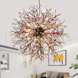 Lampadario a forma di dente di leone nordico Lampadario colorato