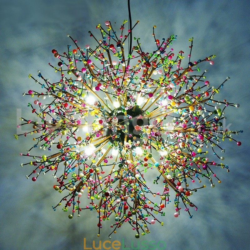 Lampadario a forma di dente di leone nordico Lampadario colorato