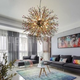 Lampadario a forma di dente di leone nordico Lampadario colorato