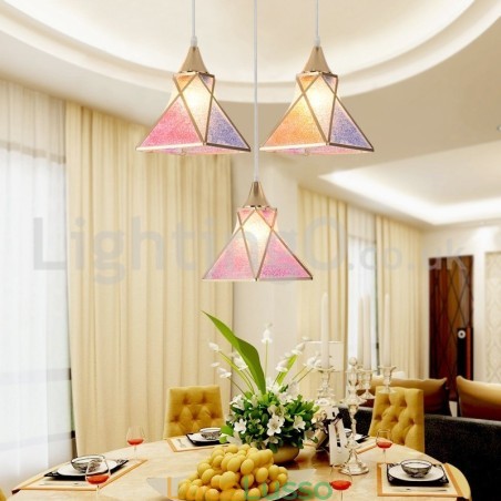 Lampada a sospensione moderna economica da 1 luce e 3 luci Lampada a sospensione moderna economica da 1 luce e 3 luci