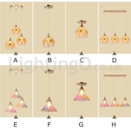 Lampada a sospensione moderna economica da 1 luce e 3 luci
