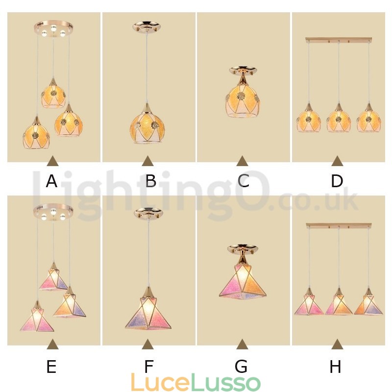Lampada a sospensione moderna economica da 1 luce e 3 luci