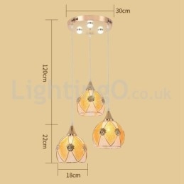 Lampada a sospensione moderna economica da 1 luce e 3 luci