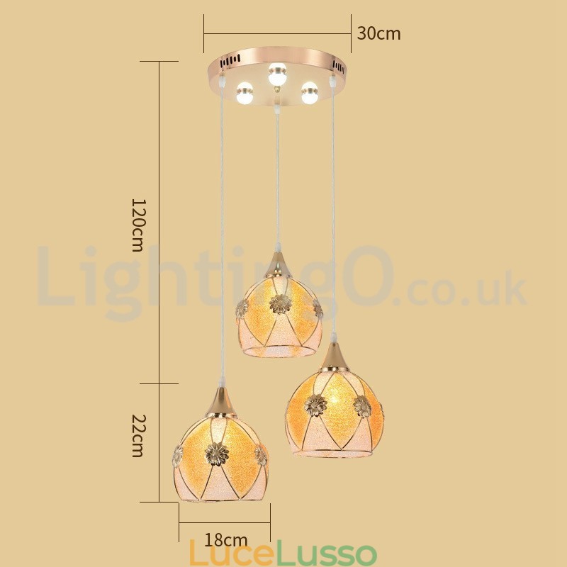 Lampada a sospensione moderna economica da 1 luce e 3 luci