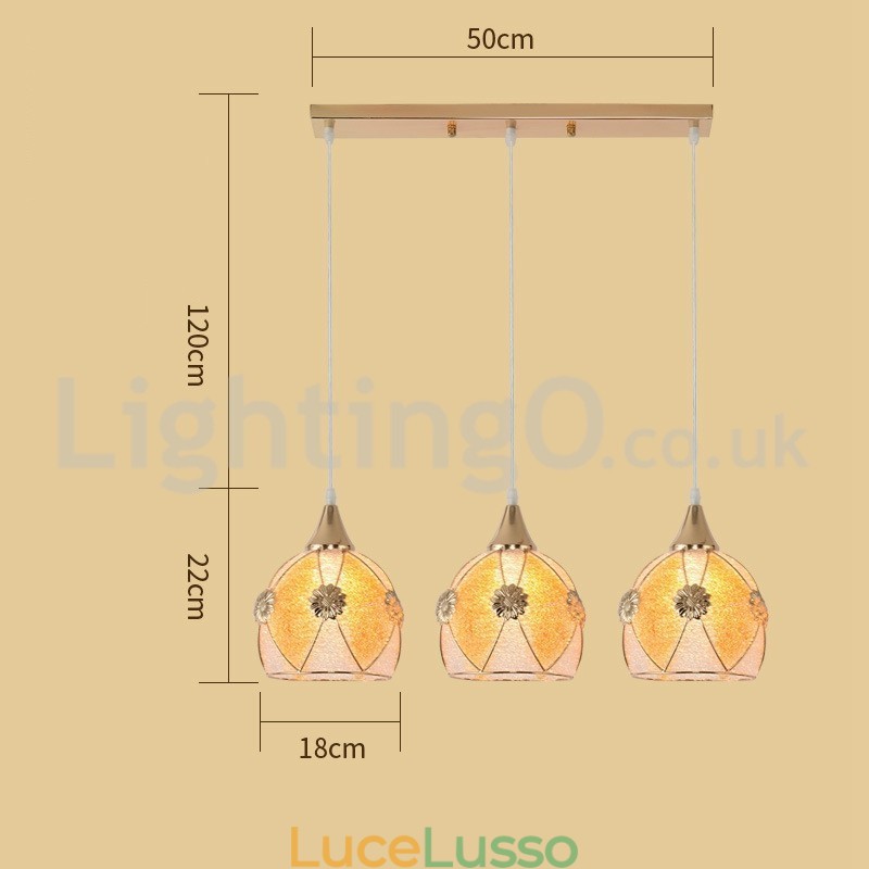Lampada a sospensione moderna economica da 1 luce e 3 luci