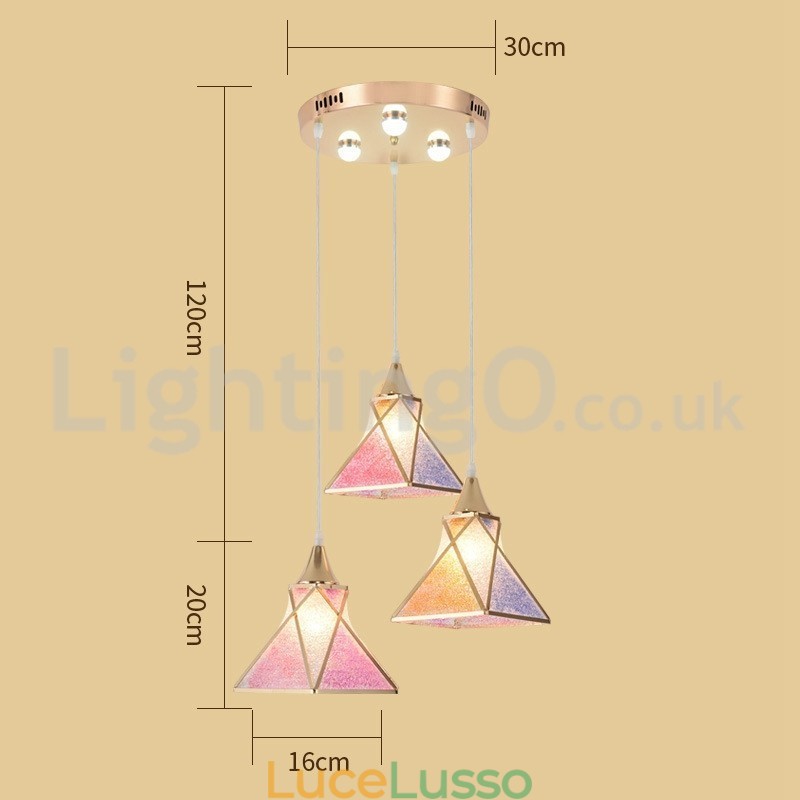 Lampada a sospensione moderna economica da 1 luce e 3 luci