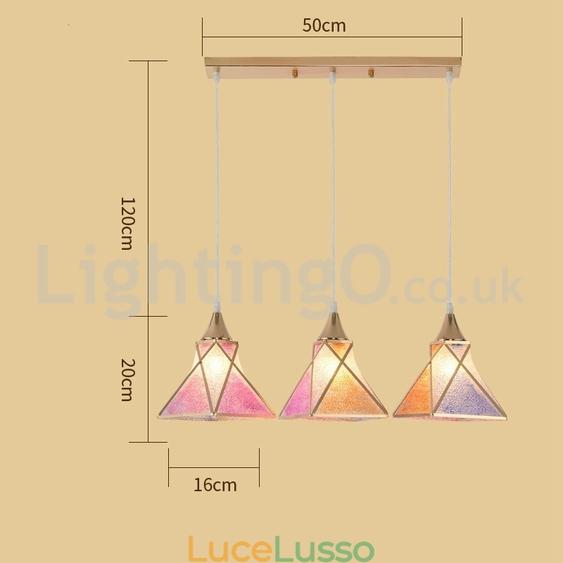 Lampada a sospensione moderna economica da 1 luce e 3 luci