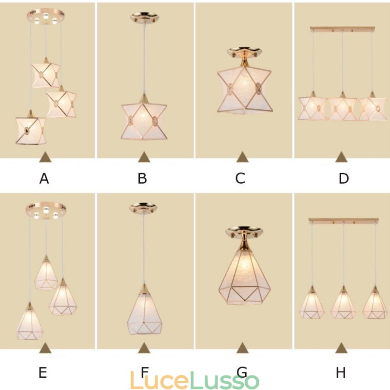 Lampada a sospensione moderna a 1 luce e 3 luci a basso prezzo