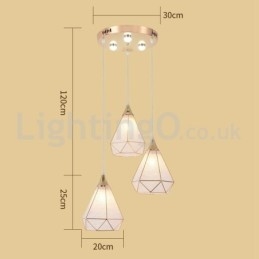 Lampada a sospensione moderna a 1 luce e 3 luci a basso prezzo
