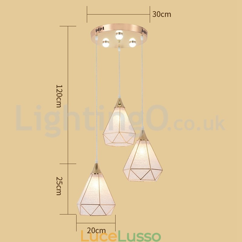Lampada a sospensione moderna a 1 luce e 3 luci a basso prezzo