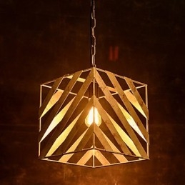 Lampada in ferro retrò, lampadario moderno minimalista in stile industriale