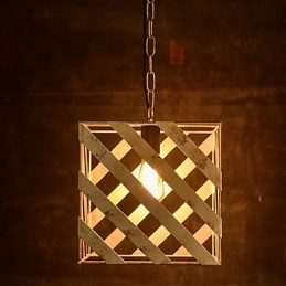 Lampada in ferro retrò, lampadario moderno minimalista in stile industriale