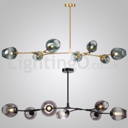 Lampadario in vetro moderno nordico Magic Bean Lampadario molecolare