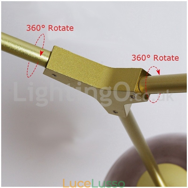 Lampadario in vetro moderno nordico Magic Bean Lampadario molecolare