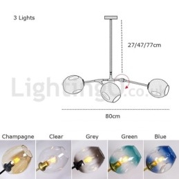 Lampadario in vetro moderno nordico Magic Bean Lampadario molecolare