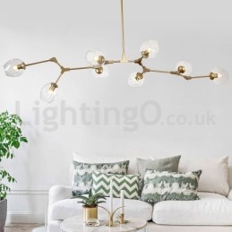 Lampadario in vetro moderno nordico Magic Bean Lampadario molecolare
