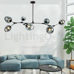 Lampadario in vetro moderno nordico Magic Bean Lampadario molecolare