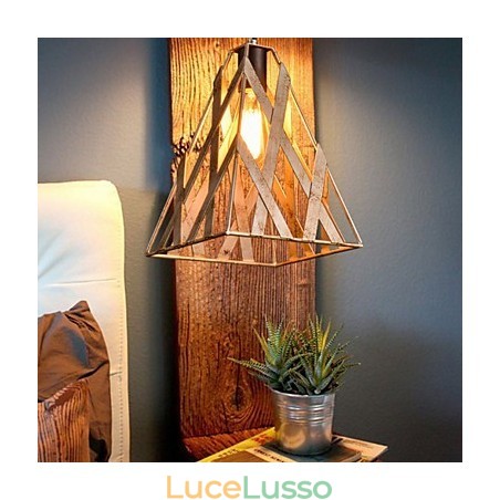 Lampada in ferro retrò, lampadario moderno minimalista in stile industriale Lampada in ferro retrò, lampadario moderno minimalista in stile industriale