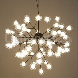 Lampadario in vetro a bolle molecolari postmoderne nordiche