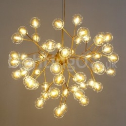 Lampadario in vetro a bolle molecolari postmoderne nordiche