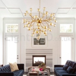 Lampadario in vetro a bolle molecolari postmoderne nordiche