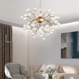 Lampadario in vetro a bolle molecolari postmoderne nordiche