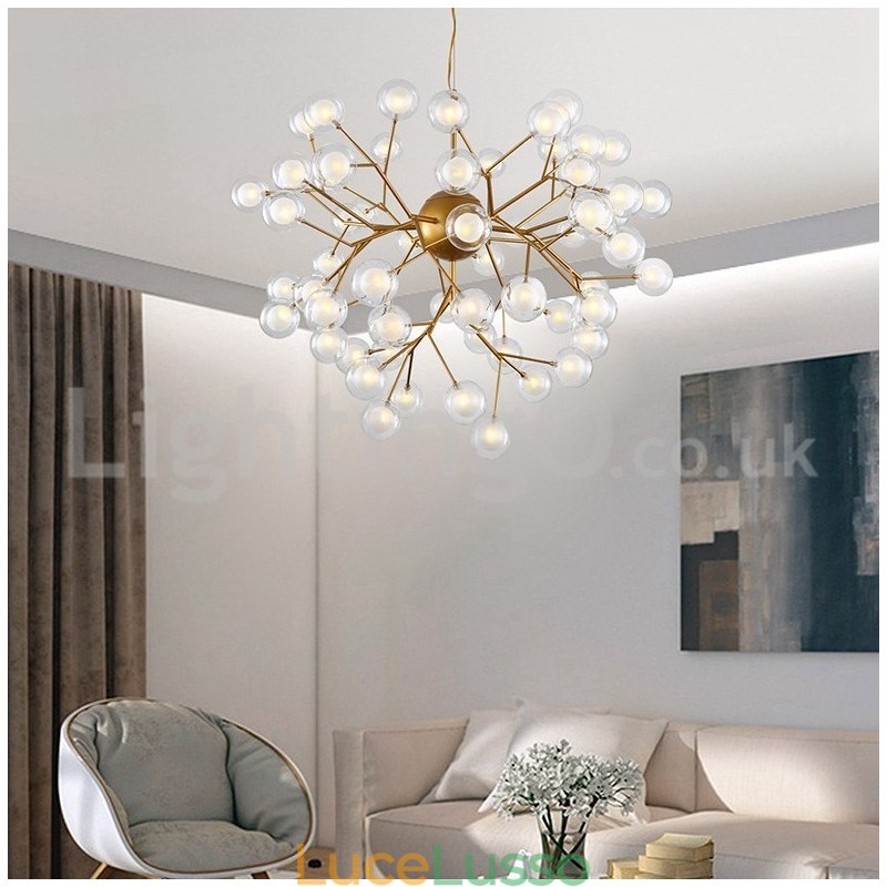 Lampadario in vetro a bolle molecolari postmoderne nordiche