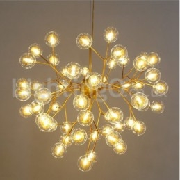 Lampadario in vetro a bolle molecolari postmoderne nordiche