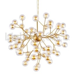 Lampadario in vetro a bolle molecolari postmoderne nordiche